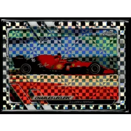   2021 Topps Chrome Formula 1 Racing Checker Flag #106 Charles Leclerc