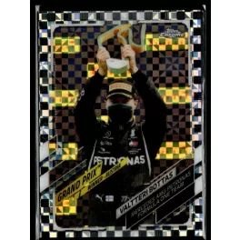   2021 Topps Chrome Formula 1 Racing Checker Flag #138 Valtteri Bottas