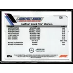 2021 Topps Chrome Formula 1 Racing Checker Flag #138 Valtteri Bottas