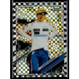   2021 Topps Chrome Formula 1 Racing Checker Flag #52 Lando Norris