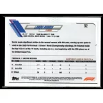 2021 Topps Chrome Formula 1 Racing Checker Flag #52 Lando Norris