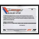 2021 Topps Chrome Formula 1 Racing Checker Flag #65 Gianluca Petecof