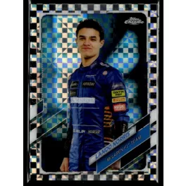   2021 Topps Chrome Formula 1 Racing Checker Flag #6 Lando Norris