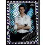 2021 Topps Chrome Formula 1 Racing Purple Checker Flag #81 Toto Wolf 059/199