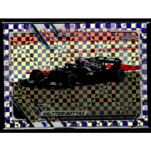 2021 Topps Chrome Formula 1 Racing Purple Checker Flag #97 Valtteri Bottas 152/199