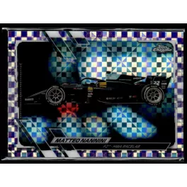   2021 Topps Chrome Formula 1 Racing Purple Checker Flag #132 Matteo Nannini 134/199