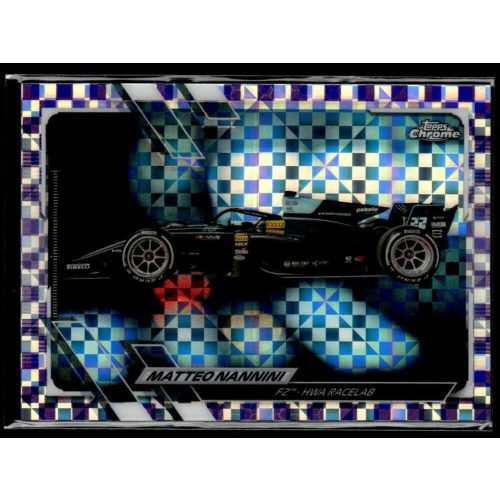 2021 Topps Chrome Formula 1 Racing Purple Checker Flag #132 Matteo Nannini 134/199