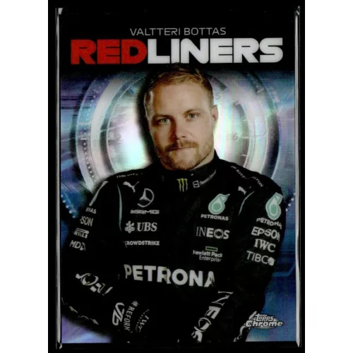 2021 Topps Chrome Formula 1 Racing Redliners #RL-2 Valtteri Bottas