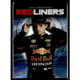   2021 Topps Chrome Formula 1 Racing Redliners #RL-3 Max Verstappen