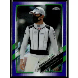   2021 Topps Chrome Formula 1 Racing Purple/Green Refractor #42 Nicholas Latifi