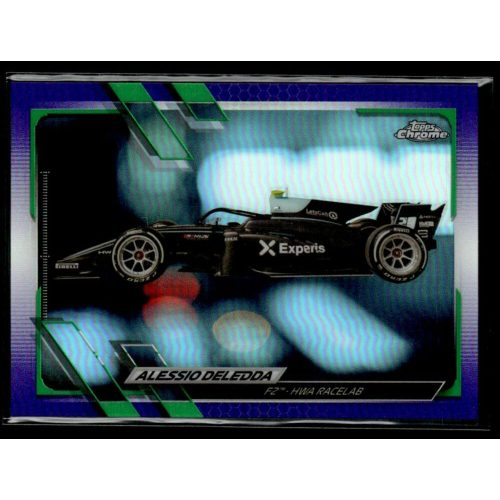 2021 Topps Chrome Formula 1 Racing Purple/Green Refractor #133 Alessio Deledda