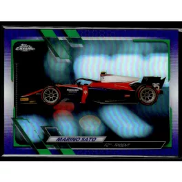   2021 Topps Chrome Formula 1 Racing Purple/Green Refractor #134 Marino Sato