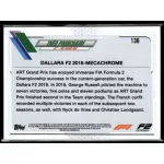 2021 Topps Chrome Formula 1 Racing Orange/Red Refractor #136 Théo Pourchaire