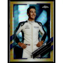   2021 Topps Chrome Formula 1 Racing Gold/Purple Refractor #19 George Russell