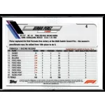2021 Topps Chrome Formula 1  #4 Sergio Perez