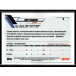 2021 Topps Chrome Formula 1  #14 Yuki Tsunoda