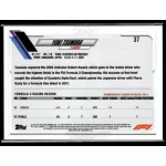 2021 Topps Chrome Formula 1  #37 Yuki Tsunoda