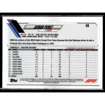 2021 Topps Chrome Formula 1  #46 Sergio Perez