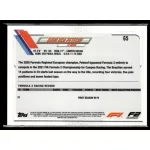 2021 Topps Chrome Formula 1 F2 RACERS FUTURE STARS #65 Gianluca Petecof
