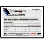 2021 Topps Chrome Formula 1 F2 RACERS FUTURE STARS #68 Liam Lawson