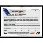 2021 Topps Chrome Formula 1 F2 RACERS FUTURE STARS #71 Guilherme Samaia