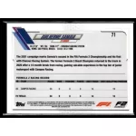 2021 Topps Chrome Formula 1 F2 RACERS FUTURE STARS #71 Guilherme Samaia