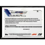 2021 Topps Chrome Formula 1 F2 RACERS FUTURE STARS #76 Bent Viscaal