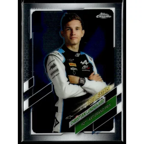 2021 Topps Chrome Formula 1 F2 RACERS FUTURE STARS #79 Christian Lundgaard