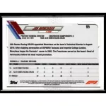 2021 Topps Chrome Formula 1 F1 CREW #95 Jan Monchaux