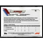 2021 Topps Chrome Formula 1 F1 CREW #95 Jan Monchaux