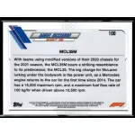 2021 Topps Chrome Formula 1 F1 CARS #100 Daniel Ricciardo