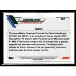 2021 Topps Chrome Formula 1 F1 CARS #102 Sebastian Vettel