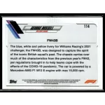 2021 Topps Chrome Formula 1 F1 CARS #114 George Russell