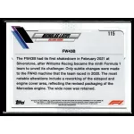 2021 Topps Chrome Formula 1 F1 CARS #115 Nicholas Latifi