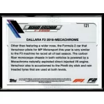 2021 Topps Chrome Formula 1 F2 CARS #121 Richard Verschoor