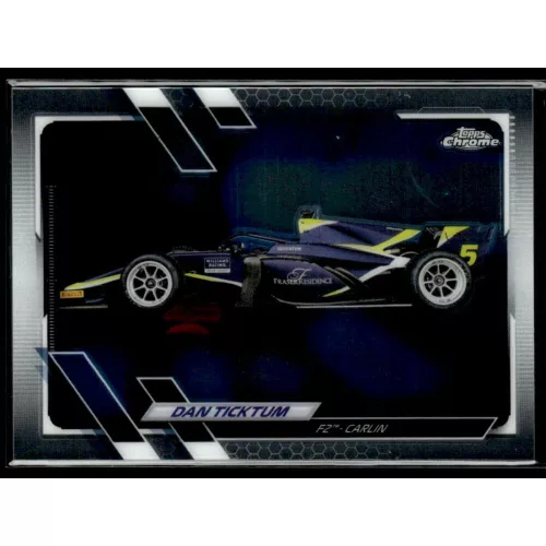 2021 Topps Chrome Formula 1 F2 CARS #124 Dan Ticktum