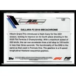 2021 Topps Chrome Formula 1 F2 CARS #127 Jüri Vips