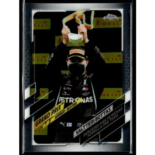 2021 Topps Chrome Formula 1 GRAND PRIX WINNERS #138 Valtteri Bottas