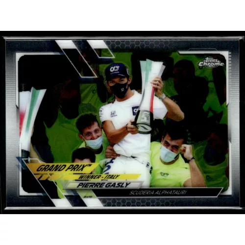 2021 Topps Chrome Formula 1 GRAND PRIX WINNERS #145 Pierre Gasly