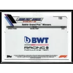 2021 Topps Chrome Formula 1 GRAND PRIX WINNERS #153 Sergio Perez
