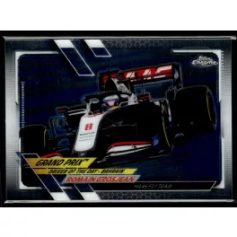   2021 Topps Chrome Formula 1 GRAND PRIX DRIVER OF THE DAY #157 Romain Grosjean