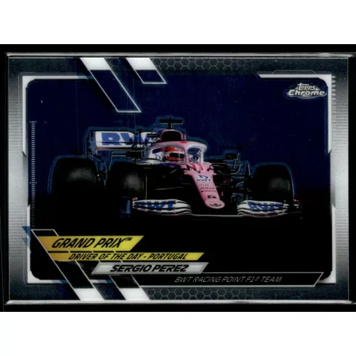 2021 Topps Chrome Formula 1 GRAND PRIX DRIVER OF THE DAY #160 Sergio Perez