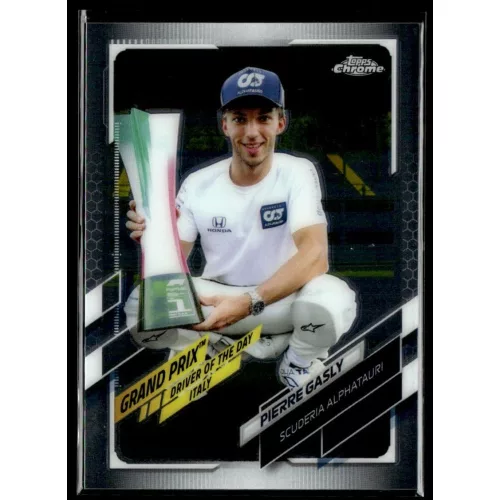 2021 Topps Chrome Formula 1 GRAND PRIX DRIVER OF THE DAY #163 Pierre Gasly