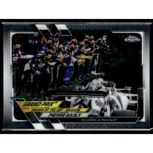 2021 Topps Chrome Formula 1 GRAND PRIX DRIVER OF THE DAY #164 Pierre Gasly