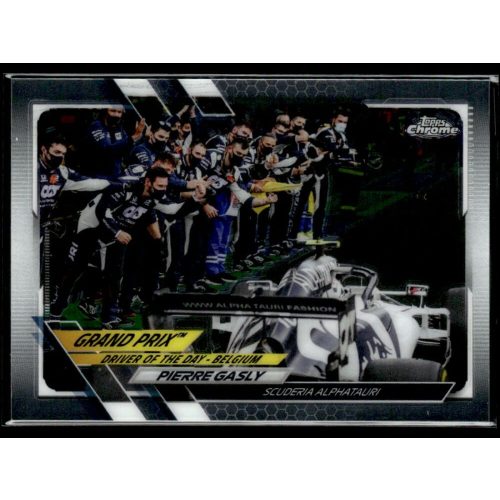 2021 Topps Chrome Formula 1 GRAND PRIX DRIVER OF THE DAY #164 Pierre Gasly