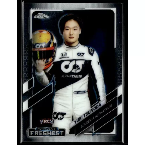 2021 Topps Chrome Formula 1 F1 FRESHEST TRUE ROOKIES #173 Yuki Tsunoda