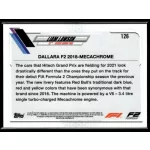 2021 Topps Chrome Formula 1 F2 CARS #126 Liam Lawson
