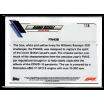 2021 Topps Chrome Formula 1 F1 CARS #114 George Russell