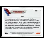 2021 Topps Chrome Formula 1 F1 CARS #111 Antonio Giovinazzi