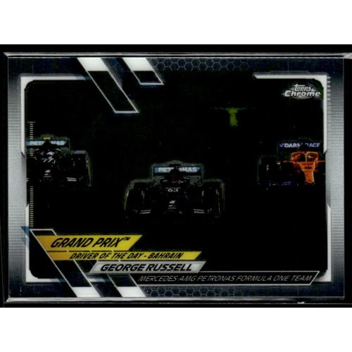 2021 Topps Chrome Formula 1 GRAND PRIX DRIVER OF THE DAY #156 George Russell